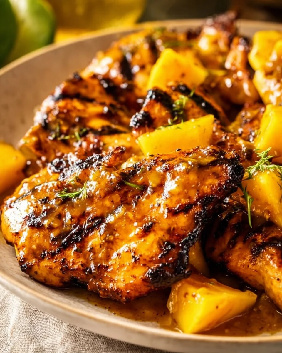 Gegrilltes Mango-Hähnchen Rezept