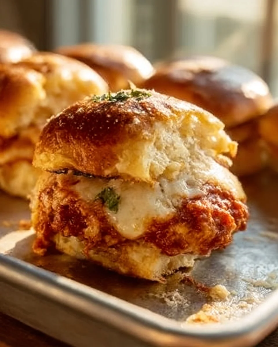 Hühnchen-Parmesan-Slider
